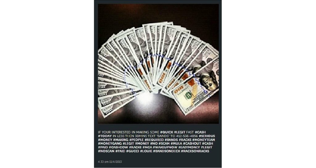 мошенничество в Instagram 