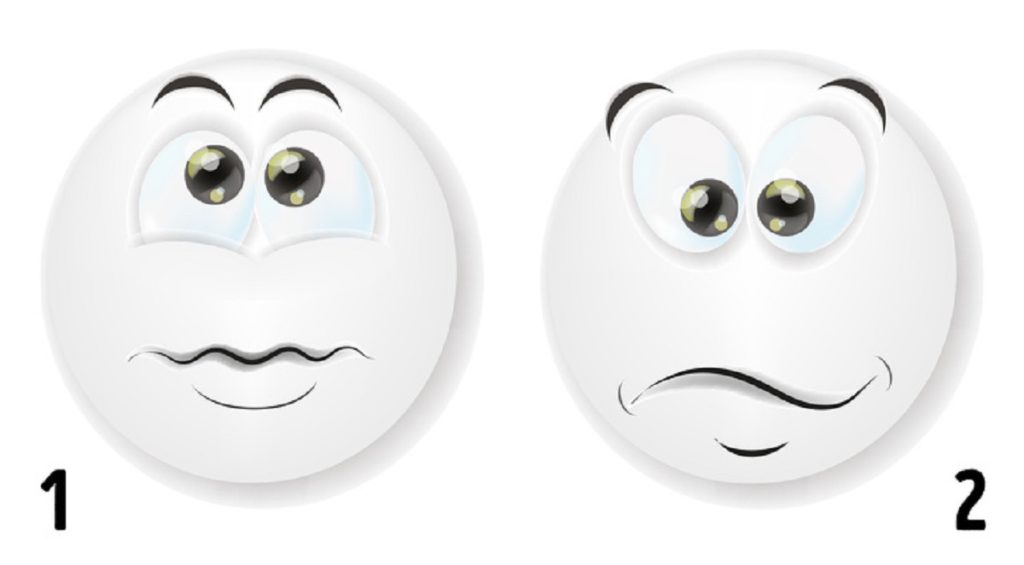 лицо которое выглядит счастливым