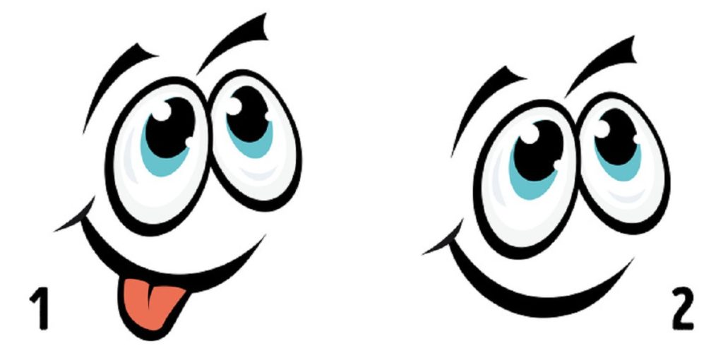 лицо которое выглядит счастливым