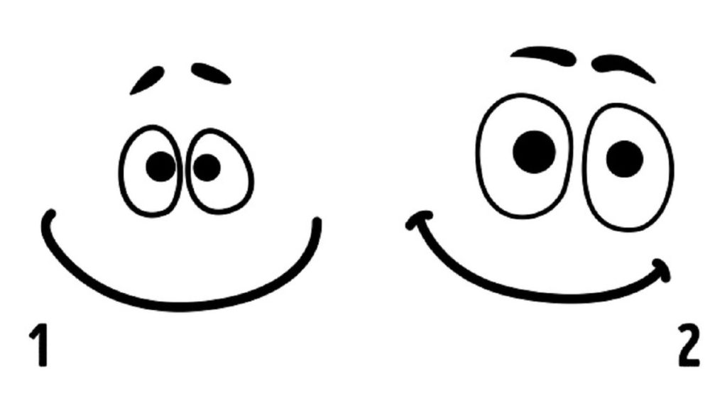 лицо которое выглядит счастливым